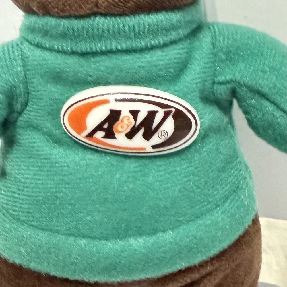 A&W Root Beer Plush Bear- 1998 Alpha Kids - Restaurant Fast Food Mascot